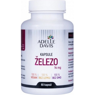 Adelle Davis ŽELEZO 14 mg 60 kapsúl