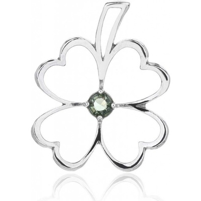 Jan Kos jewellery Stříbrný přívěsek s vltavínem 32105471