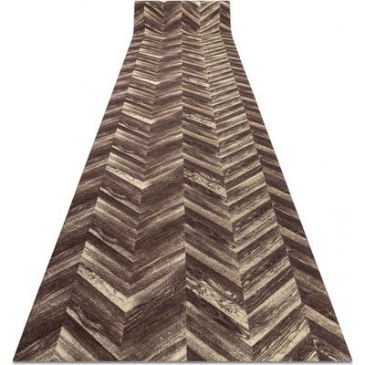 Najkoberce Digital CHEVRON hnedý / béžový metráž 65 cm