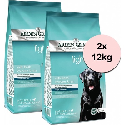Arden Grange Light chicken & rice 2 x 12 kg
