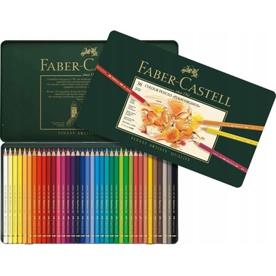 Faber-Castell 110036 Polychromos plechová krabička 36 ks
