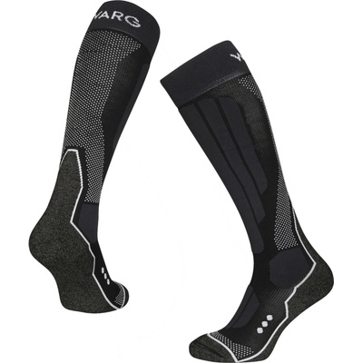 Warg Podkolienky Merino Ski čierna/biela