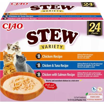 Krmivo INABA bez obilovin mix chutí 24x40 g