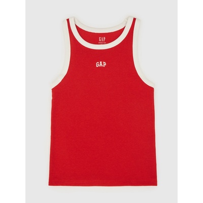 Рипсован топ с лого GAP GAP | Cherven | ЖЕНИ | XXL