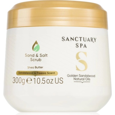 Sanctuary Spa Golden Sandalwood скраб със сол за тяло 300 гр