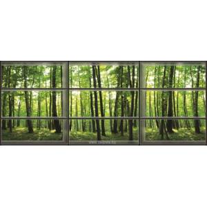  Фототапет флис Поглед към гората 3d панорама 3xl