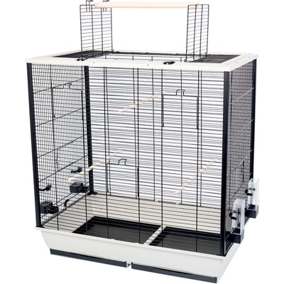 INTER-ZOO Pet Products Клетка за птици FIONA 78 x 48 x 81, 5/100 см БЯЛА