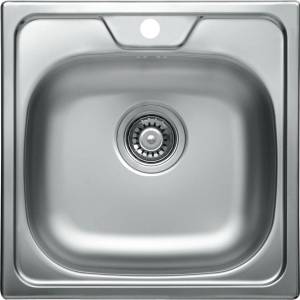 Alveus 1074634 - кухненска мивка ALLUX 48x48 см неръждаема стомана/сатен (AV0001) Мивка за вграждане