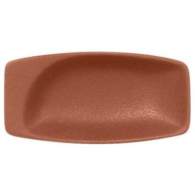RAK Porcelain Talíř obdélný 11 x 5,5 cm hnědá RAK-NFMZMR11BW