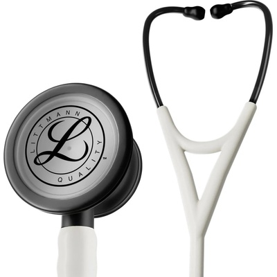 3M Littmann Cardiology IV : Alabaster, Satin/Black Finish - 6186C