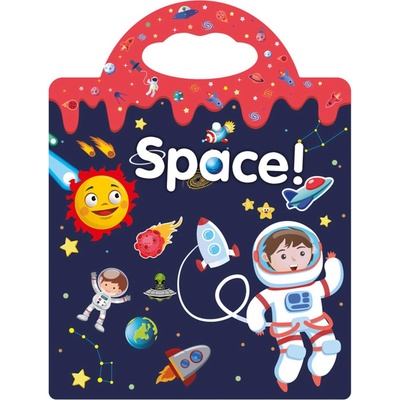 Znovupoužiteľné samolepky pre deti space