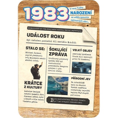 Blahoželanie 1983 - česky