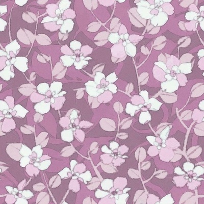 DIMEX ART Луксозна флизелинова тапета лилав фон с цветя