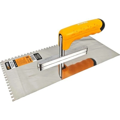 Hladítko nerez, zub 4 mm, 280 x 130 mm, gumová rukojeť, ENPRO