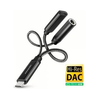 AXAGON AXAGON ADA-HCPD USB Adapter, USB-C to 3.5mm jack - Hi-Res DAC audio adapter, 384kHz/32bit, stereo, PD 60W 3A