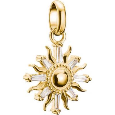 Thomas Sabo connect prívesok charm Sun with stones gold-plated CC1246 414 14