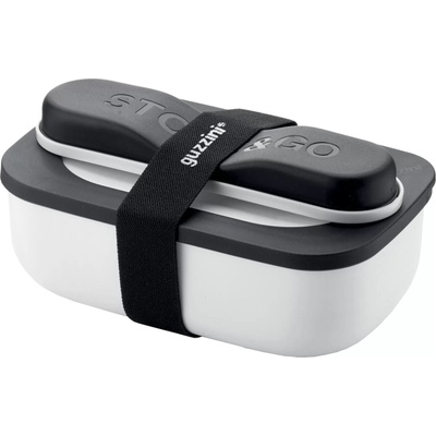 Guzzini Кутия за обяд Store & Go с прибори за хранене 900 мл бяла (17110211)