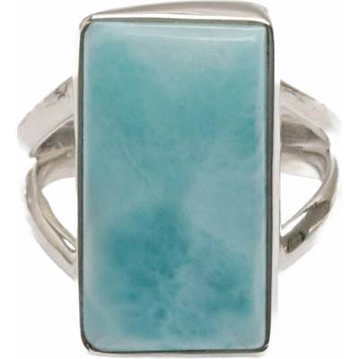 Nefertitis Larimar prsten stříbro R69