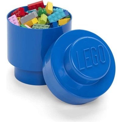 LEGO® úložný box kulatý 12,3 x 18,3 cm modrá