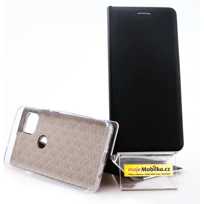 Pouzdro Vennus Book Silver Motorola Moto G 5G Černé – Zboží Živě