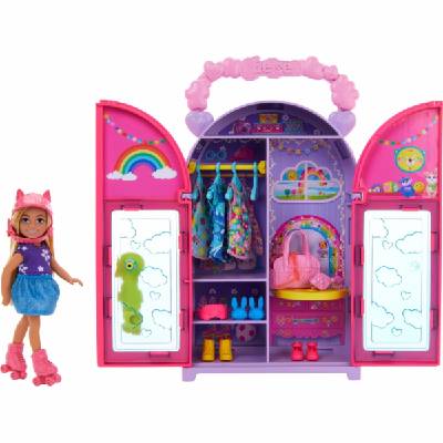 Barbie Šatní skříň Chelsea Set + Panenka oblečky a doplňky HXN03
