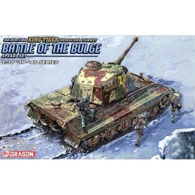 Dragon Sd.Kfz.182 King Tiger Henschel Turret sPzAbt.501 Battle of the Bulge 1:35