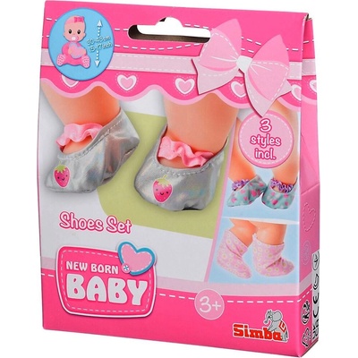 SIMBA NEW BORN BABY TOPÁNOČKY PRE BÁBIKU 3 PÁRY SADA
