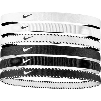 Nike Flex Classic Headbands 6PK biela/čierna/biela