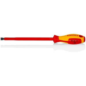 KNIPEX Отвертка шлиц 10, vde 1000v жълто-червена ръкохватка 320мм, (k982010)