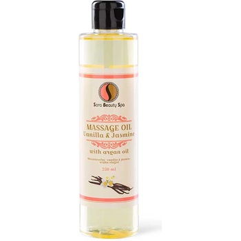 Sara Beauty Spa přírodní rostlinný masážní olej Vanilka-Jasmín 250 ml