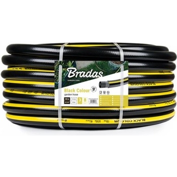 Bradas Black colour 3/4" 50m zahradní hadice WBC3/450, černá - žlutý pruh
