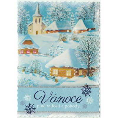 Pohlednice Vánoční malovaná 5