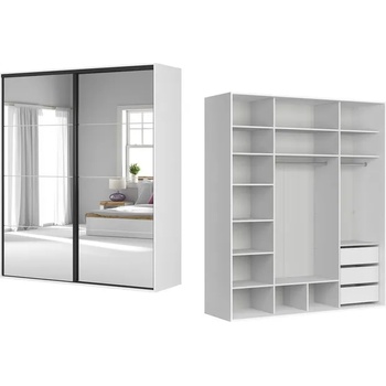 Image 1 of BRW Гардероб flex - 201*66*240 (f57-szafa_zestaw_90-bi/sz)