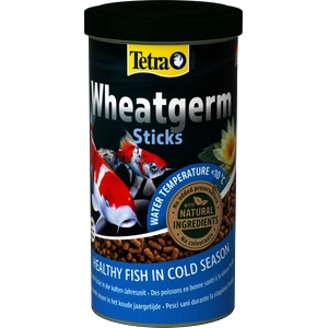 TETRA Pond Wheatgerm Sticks - плаващи хранителни пръчици, осигуряващи здравословно и балансирано хранене за езерни риби
