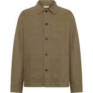 KnowledgeCotton Apparel Мъжка риза с копчета KnowledgeCotton Apparel Heavy Canvas Overshirt Shirt - Burned Olive - размер 3XL (033-2924-0116)