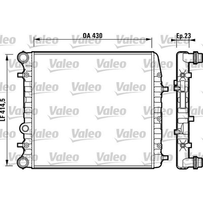 Chladič vody pro motor VALEO 732863