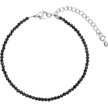 Pavona Korálkový náramek s černým spinelem 43055.3 black spinel