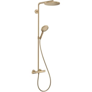 Hansgrohe Raindance Select S - Душ система Showerpipe с термостат, 3 струи, четкан бронз 27633140 (27633140)