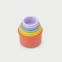 TickiT Stohovací kelímky SiliSoft (Rainbow) - 7 ks