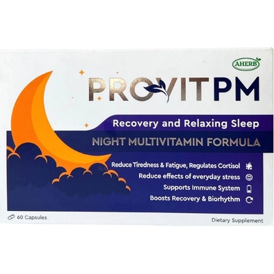 AHerb PROVIT PM | with ZMA, Theanine & Valeriana [60 капсули]