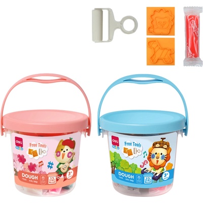 DELI GROUP CO., LTD. Plastelína měkká s vůní kyblík 12 barev DELI EY005 mix 661627