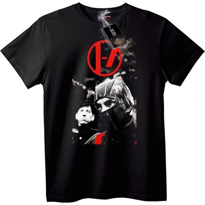 NOONEBRAND Урбан стрийтуер тениска на 21 Pilots - 2XL, White