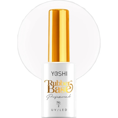 Yoshi Kaučuková báza Rubber Base UV/LED Hybrid 10 ml - Č.2