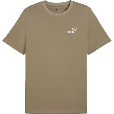 Puma Essentials Mall No.1 Logo Tee hnedé biele
