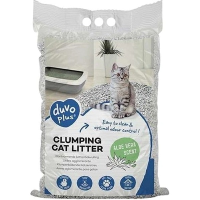 Duvo+ Hrudkujúca podstielka pre mačky s vôňou aloe vera 12 kg