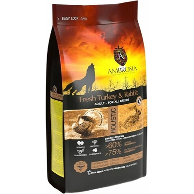 Ambrosia Adult All Breeds Fresh Turkey & Rabbit 12 kg
