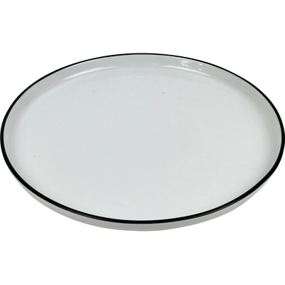 SVING Mělký talíř FUTURE Black rim 24 cm
