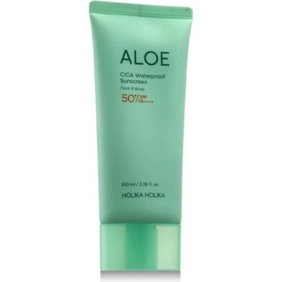 Holika Holika Aloe CICA Waterproof Sunscreen SPF50+ водоустойчив слънцезащитен крем 100 ml унисекс