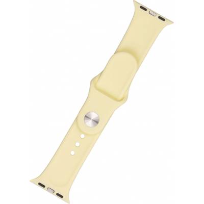 FIXED Silicone Strap na Apple Watch 38 mm/40 mm žlutý FIXSST-436-LIYE