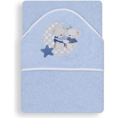 Interbaby Osuška froté MACKO S MESIACOM MODRÁ